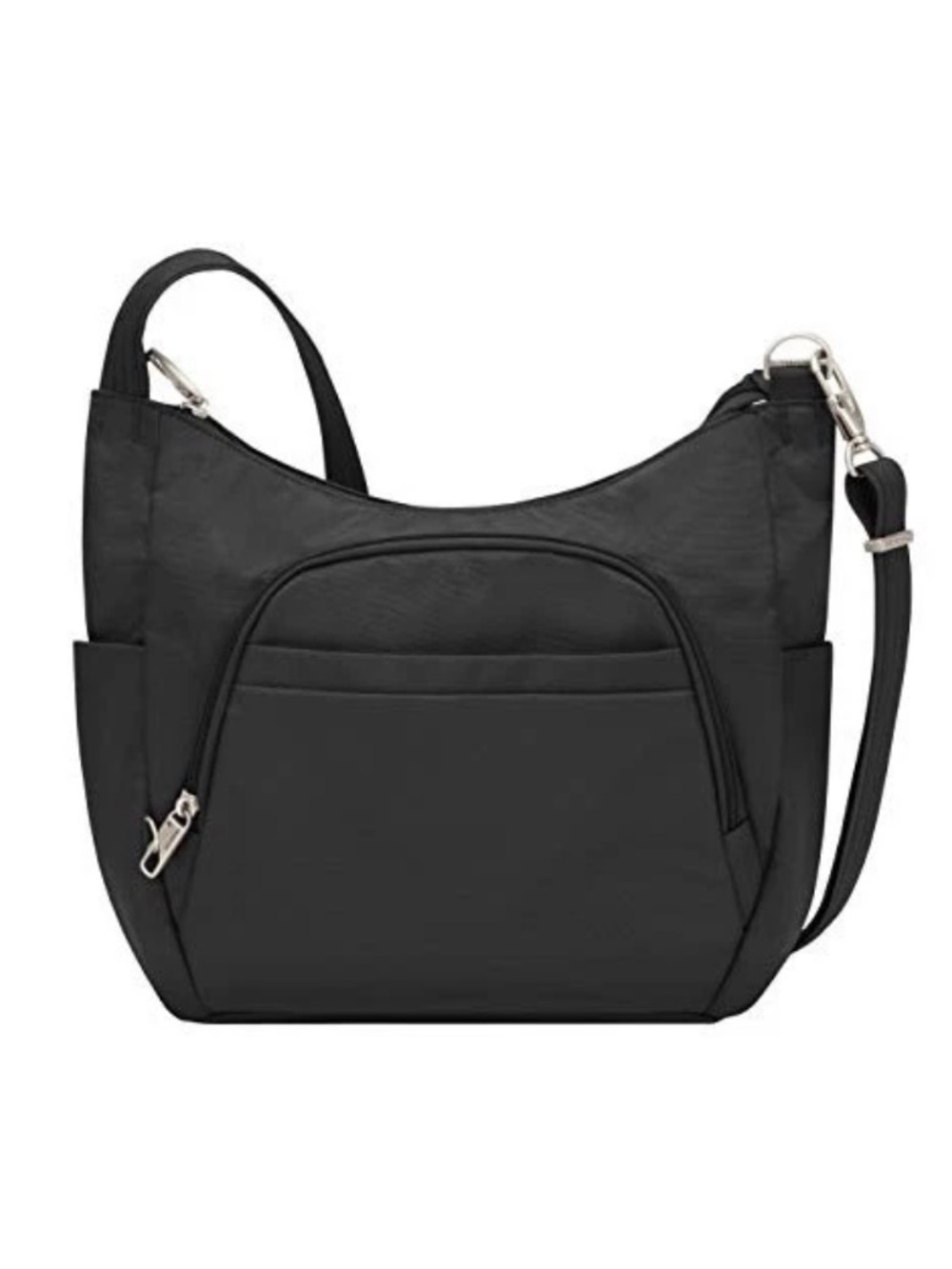 Travelon Anti-Theft Classic Crossbody Bucket Bag Black NWT